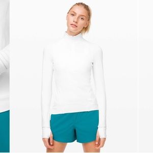 NWT Lululemon Outrun the Elements 1/2 Zip White